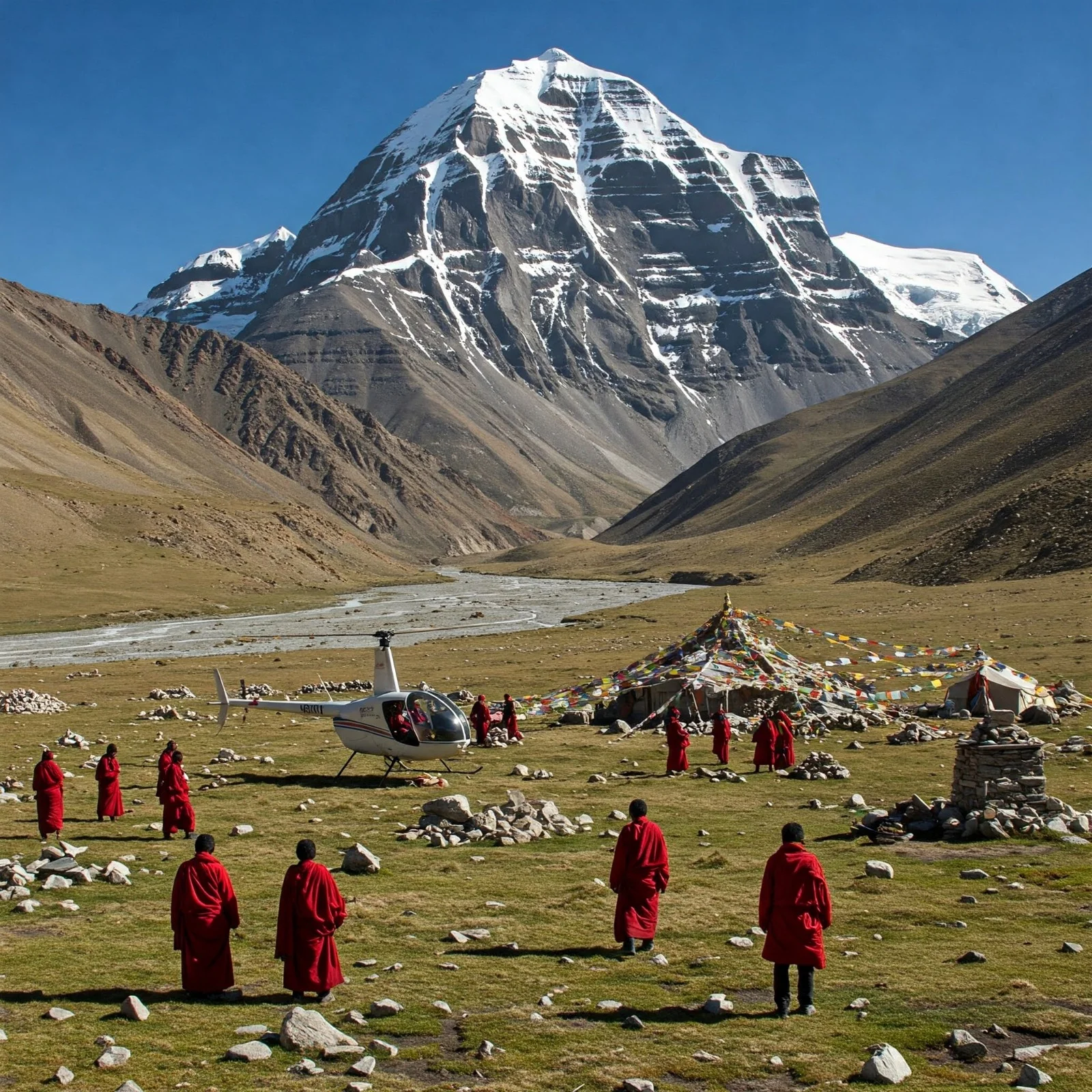 Kailash Manasarovar Yatra with Helicopter